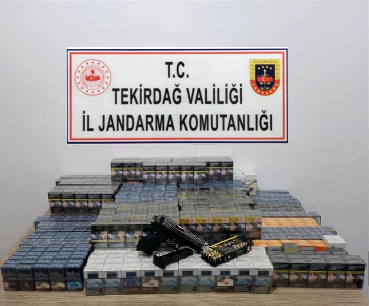 Tekirdağ'da Kaçak Tütün ve Ruhsatsız Silah Operasyonu
