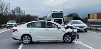 TEM Otoyolu'nda Trafik Kazası: Bir Yaralı