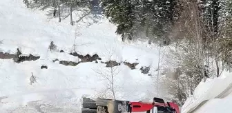 Kastamonu'da Doğal Gaz Taşıyan Tır Devrildi