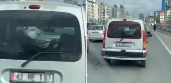 İstanbul trafiğinde skandal görüntü! Arkadaki sürücü tüm olan biteni kaydetti