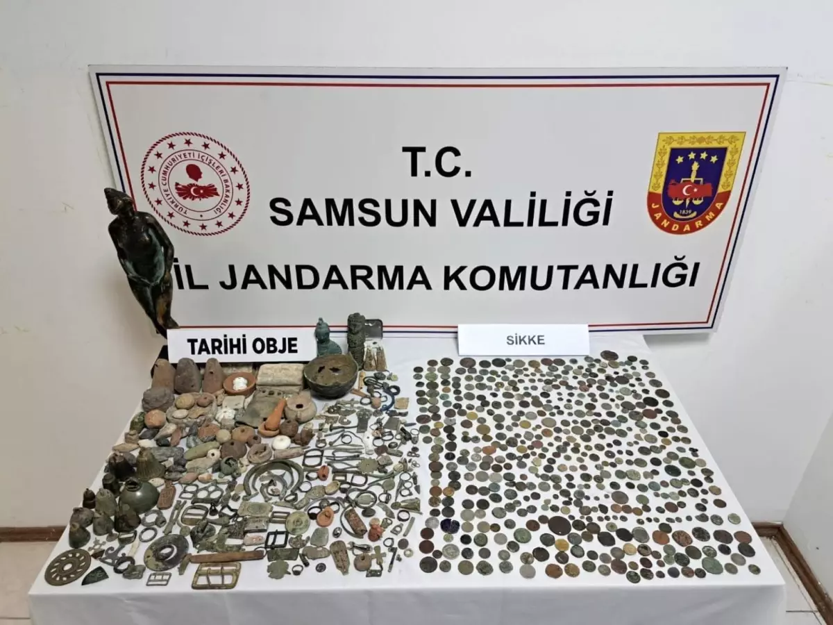 Samsun'da Tarihi Eser Kaçakçılığı Operasyonu: 3 Gözaltı