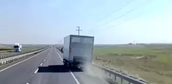 Şanlıurfa'da Sürücü, Tehlikeli Kamyoneti Takip Etti