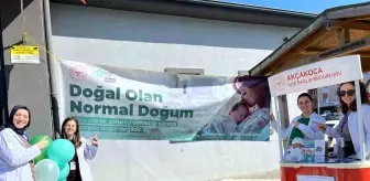 Düzce'de Aile Sağlığı Merkezinde Normal Doğum Standı Açıldı