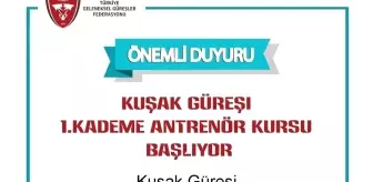 Kaysari'de Geleneksel Kuşak Güreşi Antrenör Kursu Düzenlenecek