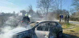 Sakarya'da Kendini Yakmaya Çalışan Sürücü Hastaneye Kaldırıldı