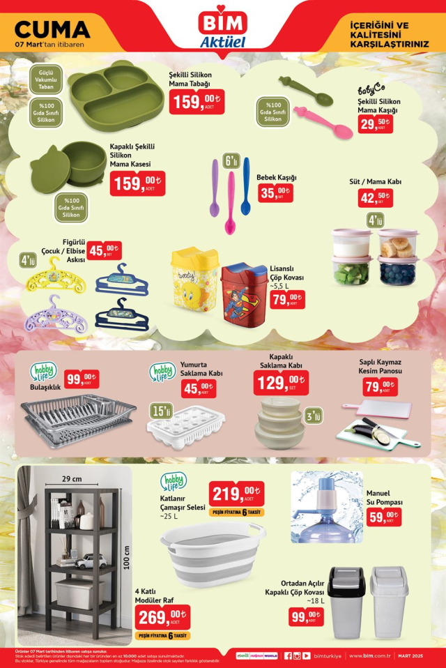 7 MART BİM 2025 KATALOĞU BİM'de indirimli ürünler neler? 7 Mart Cuma Bim'e hangi ürünler gelecek?