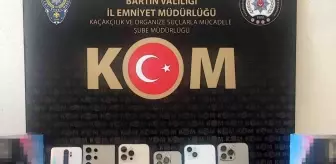 Bartın'da Gümrük Kaçağı Cep Telefonu ve Eşyalar Ele Geçirildi