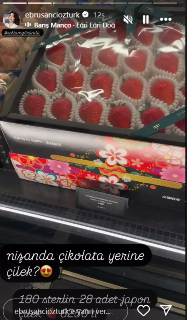 Ebru Şancı's post received a flood of comments! The price of 28 strawberries is jaw-dropping