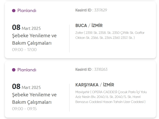 İzmir GEDİZ elektrik kesintisi! 8-9 Mart İzmir'de elektrik kesintisi ne zaman bitecek, elektrikler ne zaman gelecek?