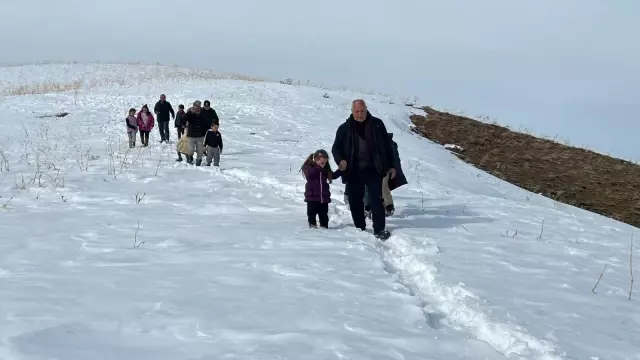 They have to walk 1 kilometer to say 'Hello'