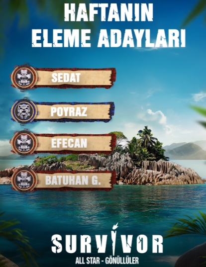 Survivor eleme adayları kim? 9 Mart Pazar Survivor'da potada kimler var?