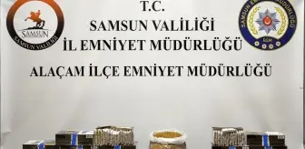 Samsun'da Kaçak Makaron ve Tütün Operasyonu