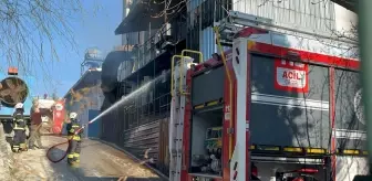 Çerkezköy'deki Suni Deri Fabrikasında Yangın Çıktı