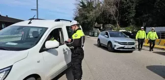 Zonguldak'ta Trafik Denetimleri Sürüyor