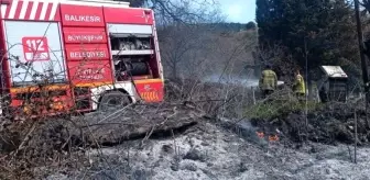 Balıkesir'in Piyade Mahallesi'nde Arazi Yangını