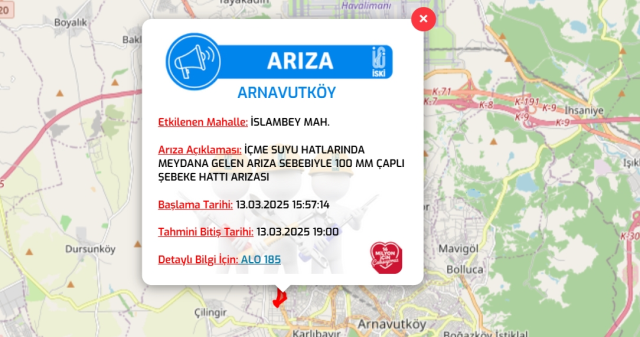 İstanbul ARNAVUTKÖY su kesintisi! 13-14 Mart İSKİ Arnavutköy su kesintisi ne zaman bitecek, sular ne zaman gelecek? İstanbul ARNAVUTKÖY su kesintisi! 13-14 Mart İSKİ Arnavutköy su kesintisi ne zaman bitecek, sular ne zaman gelecek?