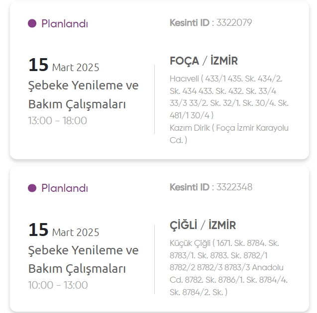 İzmir GEDİZ elektrik kesintisi! 15 Mart İzmir'de elektrik kesintisi ne zaman bitecek, elektrikler ne zaman gelecek?