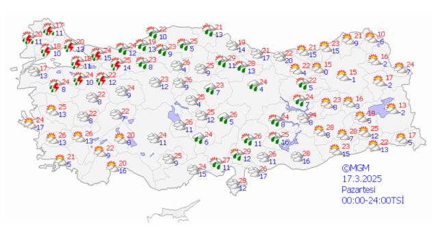 ANKARA HAVA DURUMU | 17 Mart Pazartesi Ankara'da hava nasıl olacak? Ankara günlük ve 5 günlük hava durumu tahmini!