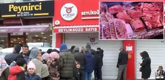 Vatandaşın kuyruklar oluşturduğu ucuz ete göz diktiler