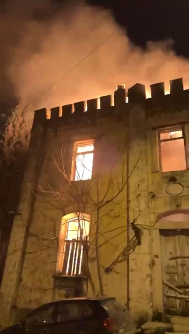 They burned the historic police station while shooting a clip in Sarıyer