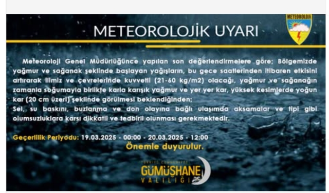 Gümüşhane okullar tatil mi SON DAKİKA? 19 Mart Perşembe Gümüşhane okul yok mu (Gümüşhane Valiliği Açıklaması – KAR TATİLİ)? Gümüşhane okullar tatil mi SON DAKİKA? 19 Mart Perşembe Gümüşhane okul yok mu (Gümüşhane Valiliği Açıklaması – KAR TATİLİ)?