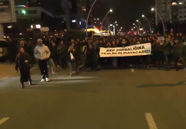 Intervention in the protest of METU students against İmamoğlu