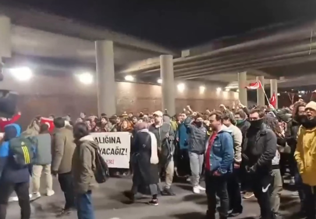 Intervention in the protest of METU students against İmamoğlu