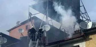 Karaman'da Çatı Katında Yangın Korkuttu