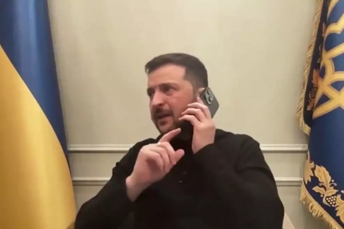 Zelenskiy'e canlı yayında sürpriz telefon: Seni sonra arayacağım