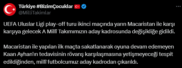 Kaan Ayhan Milli Takım kadrosundan çıkartıldı Kaan Ayhan Milli Takım kadrosundan çıkartıldı