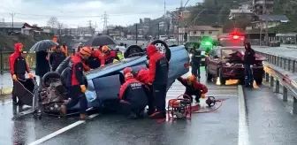 Rize'de Otomobil-Cip Çarpışması: 1 Ölü