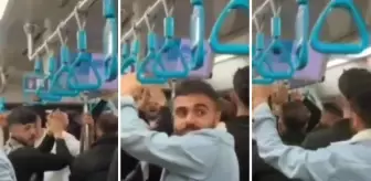Metroda atılan slogana bakın