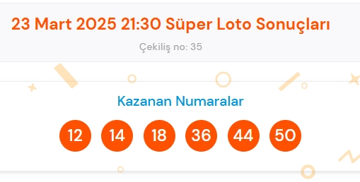 Süper Loto sonuçları açıklandı! 23 Mart Pazar Süper Loto kazanan numaralar neler? Süper Loto sonuçlarına ne zaman, nereden bakılır?