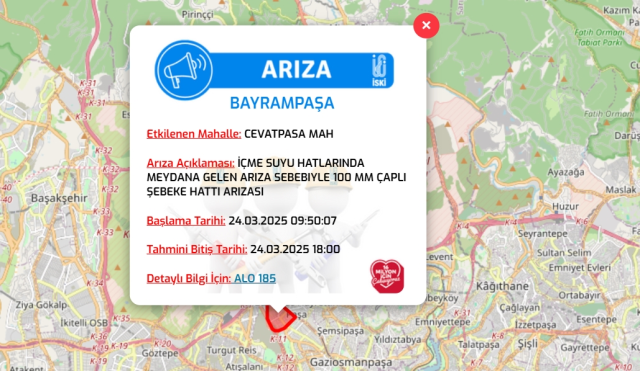 İstanbul İSKİ su kesintisi! 24-25 Mart İstanbul'da su kesintisi ne zaman bitecek, sular ne zaman gelecek?