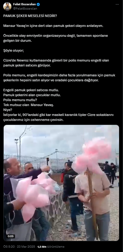 The truth behind the 'cotton candy' incident that enraged Mansur Yavaş is very different