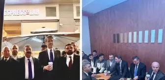 Özel'in boykot çağrısı yaptığı yerde bakan ve vali kahve içti