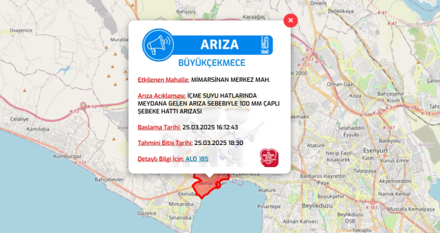 İstanbul BÜYÜKÇEKMECE su kesintisi! 25-26 Mart İSKİ Büyükçekmece su kesintisi ne zaman bitecek, sular ne zaman gelecek?