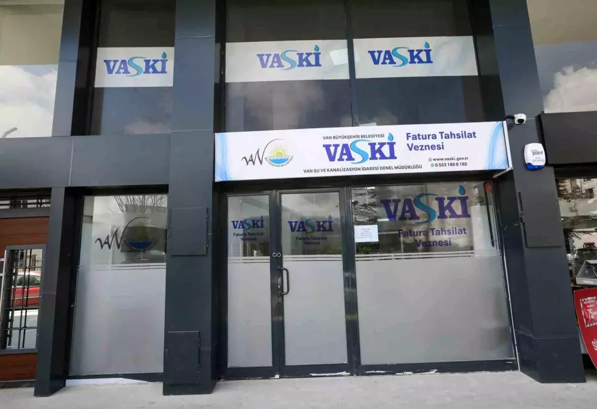VASKİ'den Yeni Su Tahsilat Veznesi Hizmete Girdi