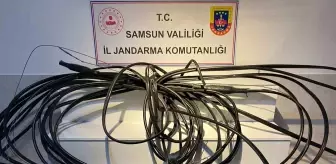Samsun'da Kablo Hırsızı Suçüstü Yakalandı
