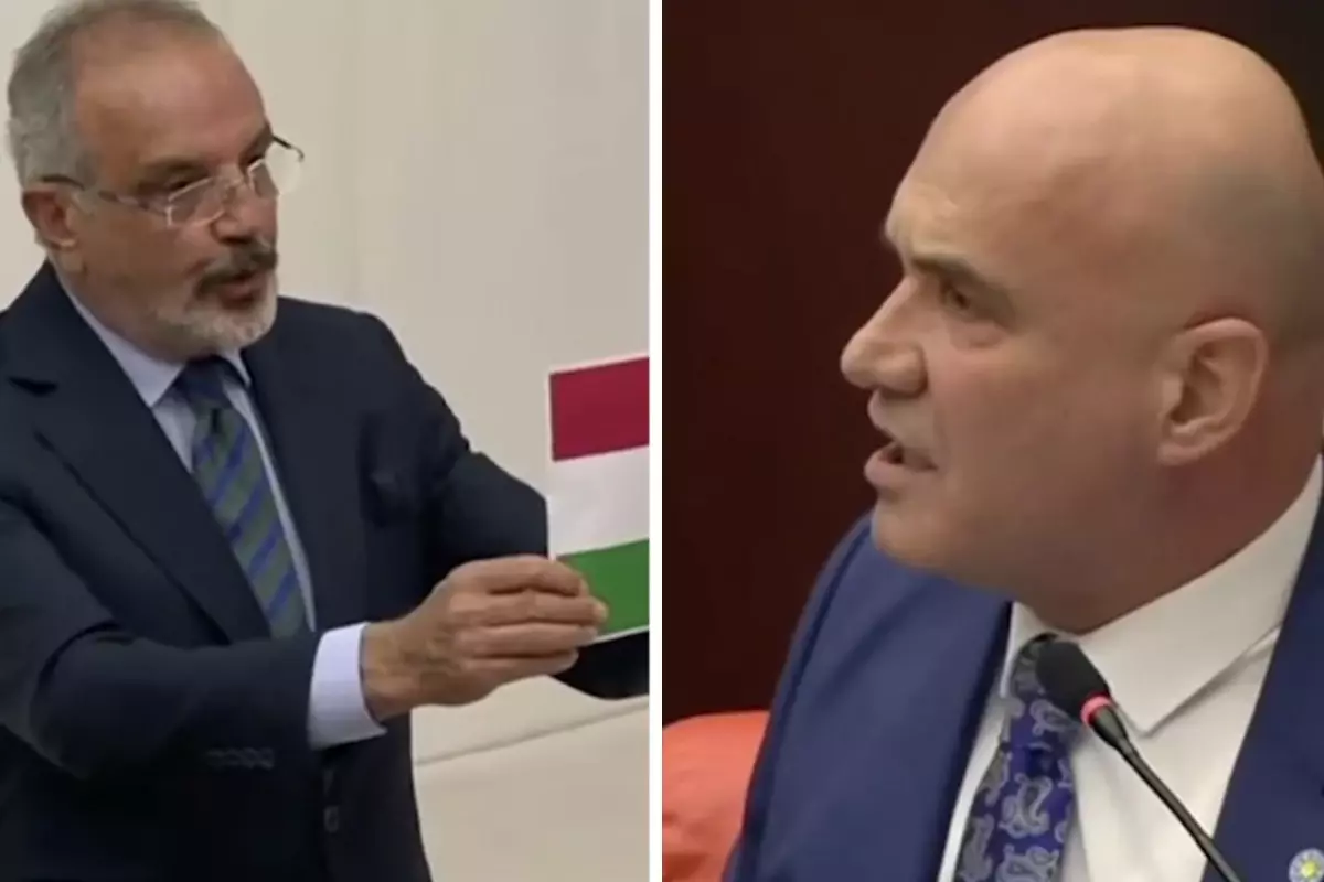 TBMM'de paçavra gerginliği çıktı! Bayrak açan Sırrı Sakık'a Turhan Çömez'den çok sert tepki