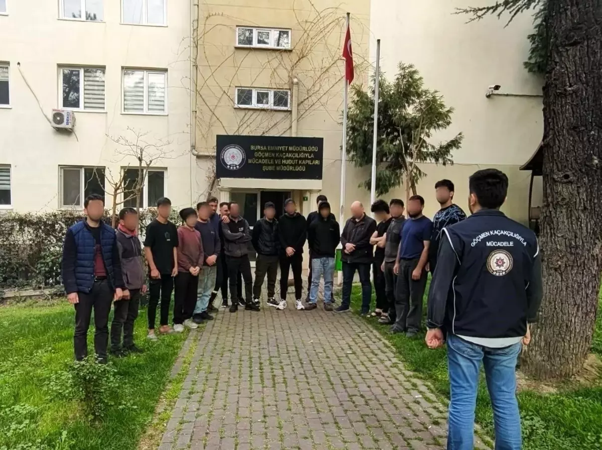 Bursa'da Kaçak Göçmenlere Yer Temin Eden İki Şüpheli Yakalandı