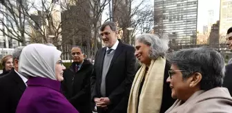 Emine Erdoğan, BM'deki 'Sıfır Atık Enstelasyon Sergisi'ni ziyaret etti
