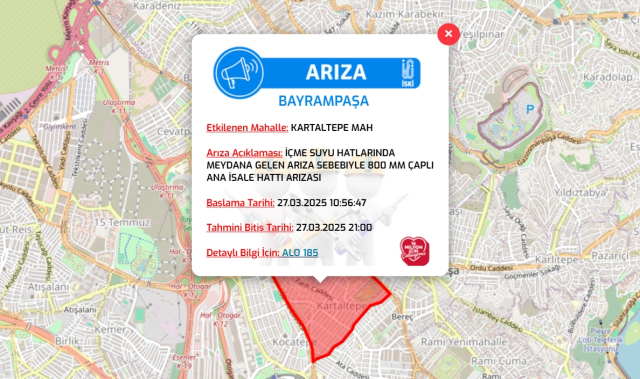 İstanbul BAYRAMPAŞA su kesintisi! 27-28 Mart İSKİ Bayrampaşa su kesintisi ne zaman bitecek, sular ne zaman gelecek? İstanbul BAYRAMPAŞA su kesintisi! 27-28 Mart İSKİ Bayrampaşa su kesintisi ne zaman bitecek, sular ne zaman gelecek?