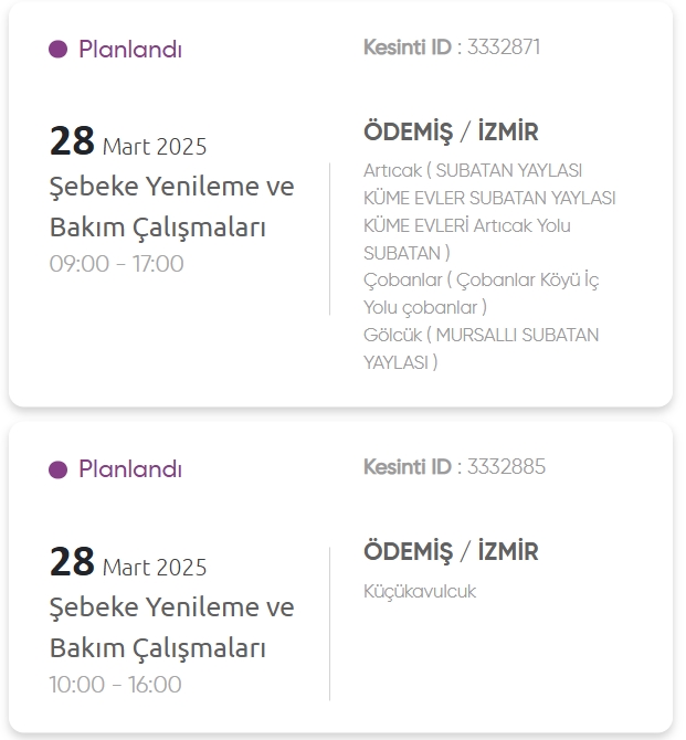 İzmir GEDİZ elektrik kesintisi! 28 Mart İzmir'de elektrik kesintisi ne zaman bitecek, elektrikler ne zaman gelecek?