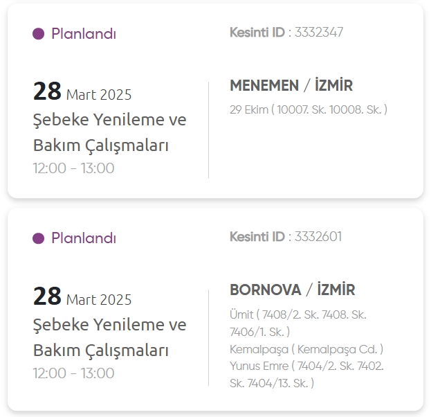 İzmir GEDİZ elektrik kesintisi! 28 Mart İzmir'de elektrik kesintisi ne zaman bitecek, elektrikler ne zaman gelecek?