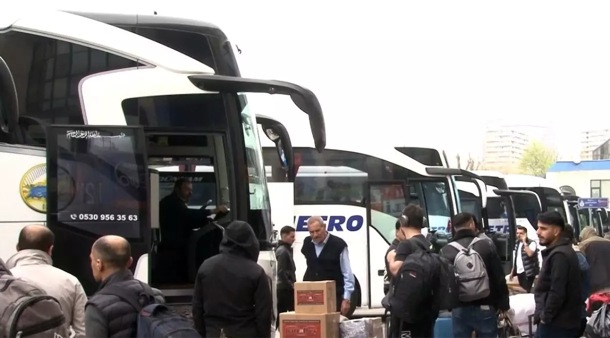 Büyük İstanbul Otogarı'nda bayram hareketliliği