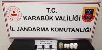 Karabük'te Jandarma 269 Adet Sentetik Ecza Hap Ele Geçirdi