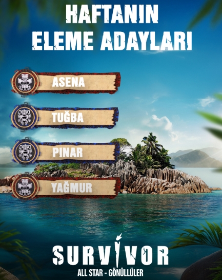 Survivor eleme adayları kim? 27 Mart Perşembe Survivor'da potada kimler var?