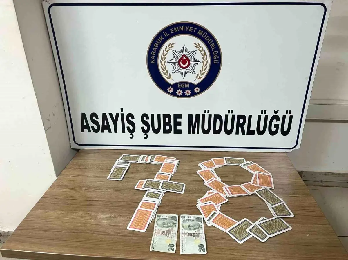 Karabük'te Kumar Baskınlarında 15 Kişiye Cezalar Kesildi