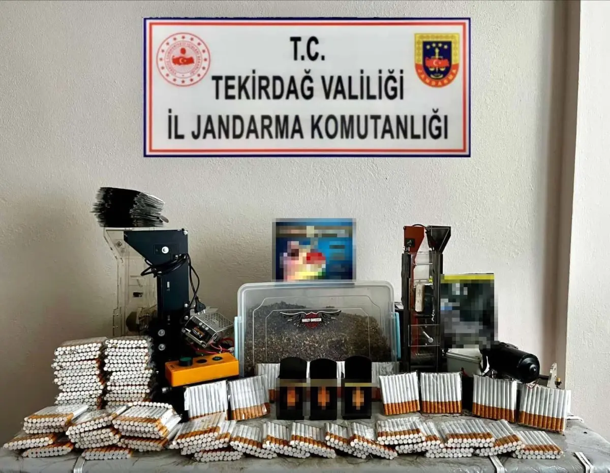 Tekirdağ'da Kaçak Tütün ve Makaron Operasyonu: Çok Sayıda Ürün Ele Geçirildi